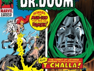 Astonishing Tales/Ka-Zar #6 cover; pencils, John Buscema; Doctor Doom/Black Panther/Man-God Damon