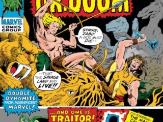 Astonishing Tales/Ka-Zar #7 cover; pencils and inks, Herb Trimpe, Black Panther/Doctor Doom/T'Challa
