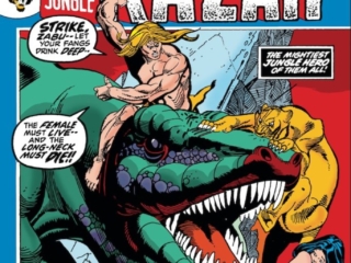 Astonishing Tales/Ka-Zar #14 cover; pencils and inks, Gil Kane/The Monster and the Machine/Zabu