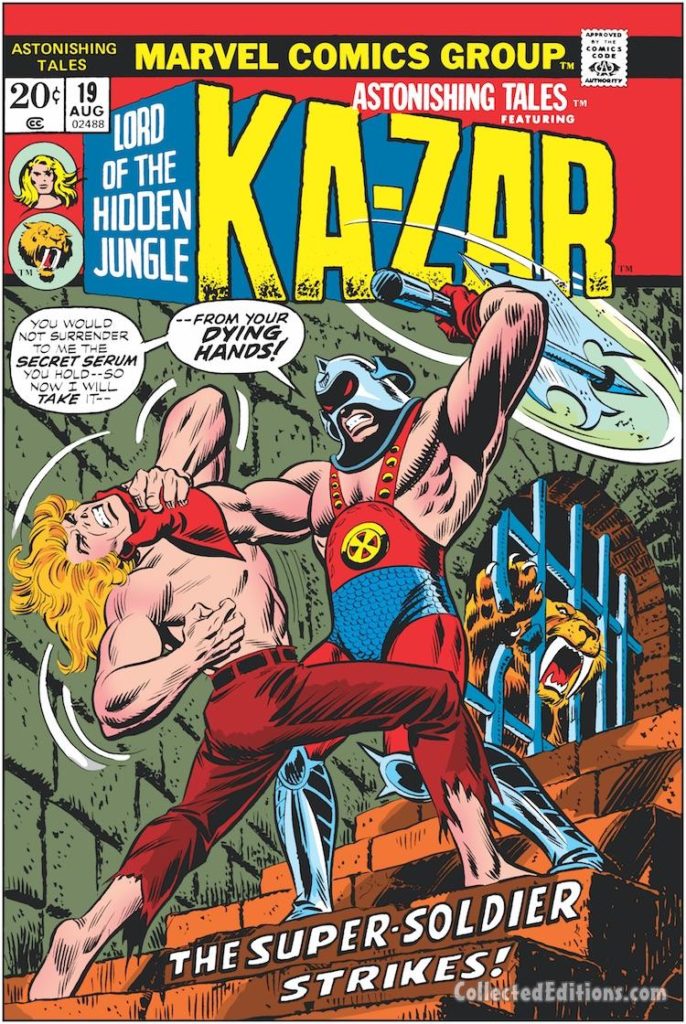 Astonishing Tales/Ka-Zar #19 cover; pencils and inks, John Romita, Sr., Super-Soldier