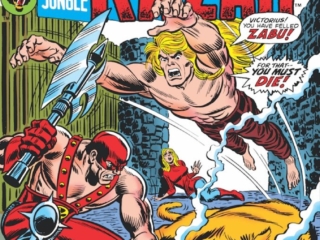 Astonishing Tales/Ka-Zar #20 cover; pencils and inks, John Romita, Sr.; Zabu