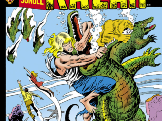 Astonishing Tales #12 cover; pencils, John Buscema; inks, Joe Sinnott; Ka-Zar Lord of the Hidden Jungle, Terror Stalks the Everglades, Zabu, giant alligators