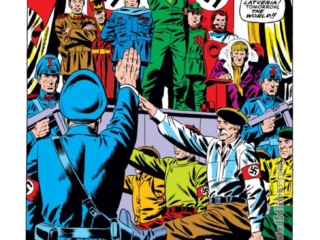 Astonishing Tales #4, &ldquo;Doctor Doom&rdquo;, pg. 20; pencils and inks, Wally Wood; Red Skull, Nazi flag, Nazi party