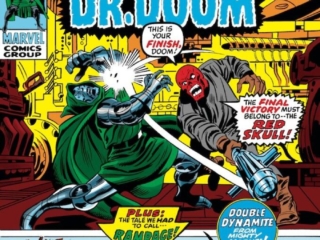 Astonishing Tales #5 cover; pencils, John Buscema; inks, John Verpoorten; alterations, Marie Severin; Dr. Doom, Red Skull