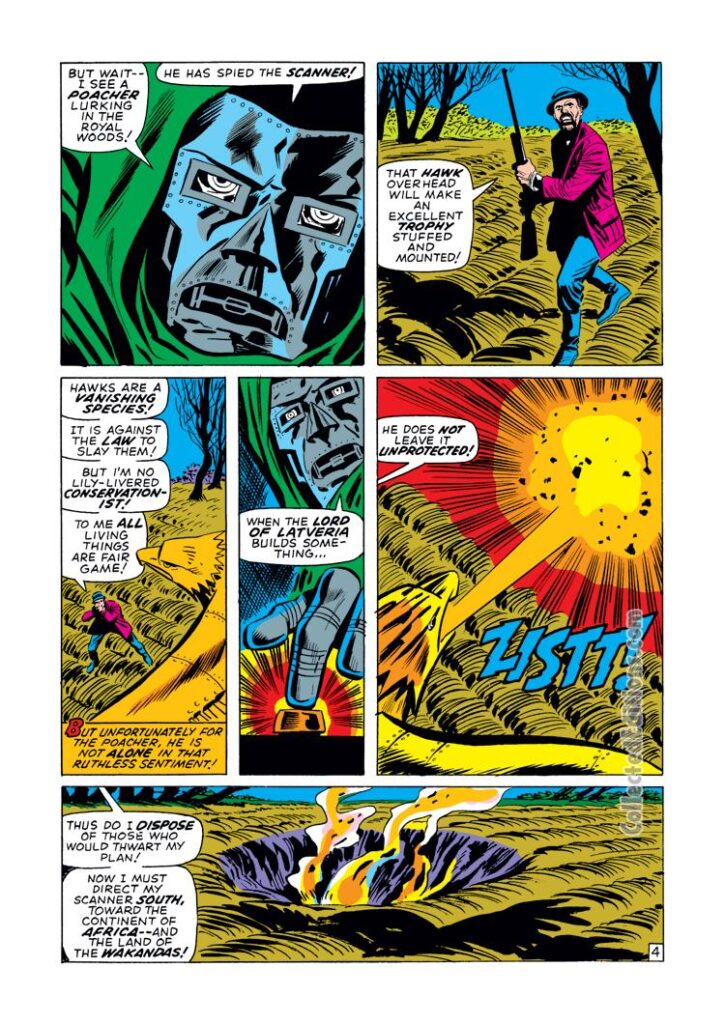 Astonishing Tales #6, “Doctor Doom”, pg. 14; pencils, George Tuska; inks, Mike Esposito