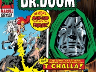 Astonishing Tales #6 cover; pencils, John Buscema; inks, Frank Giacoia; Dr. Doom, T'Challa, Black Panther