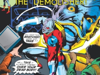 Astonishing Tales #33 cover; pencils, Rich Buckler; inks, Klaus Janson; The God Machine, Deathlok the Demolisher, Cyborg, Simon Ryker