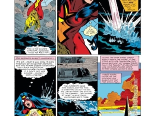 Avengers Annual #10, pg. 2; pencils, Michael Golden; inks, Armando Gil; Spider-Woman/Jessica Drew, San Francisco, Carol Danvers, Ms. Marvel