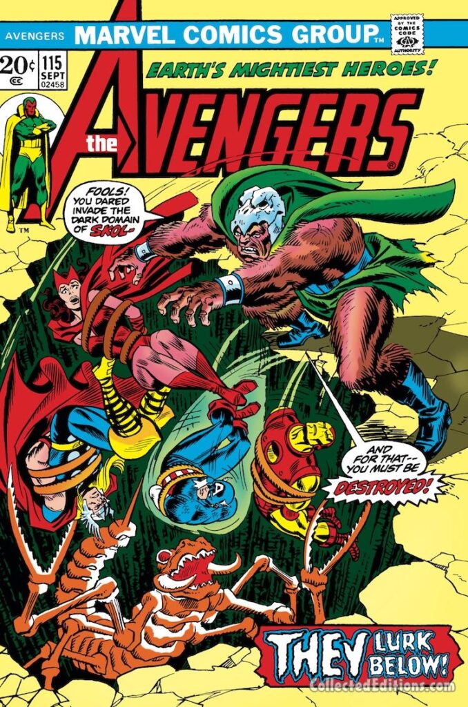 Avengers #115 cover; pencils, John Romita Sr.; inks, Mike Esposito