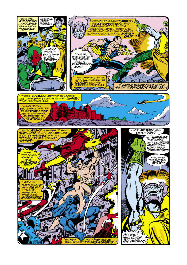 Avengers #154, pg. 9; pencils, George P&eacute;rez; inks, Pablo Marcos