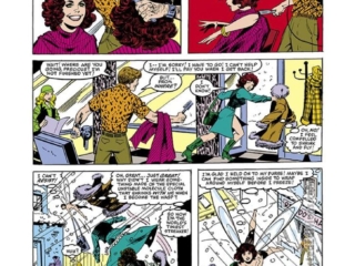 Avengers #219, pg. 2; pencils, Bob Hall; inks, Bob Layton; Wasp, Janet Van Dyne, hair stylistAvengers #219, pg. 2; pencils, Bob Hall; inks, Bob Layton; Wasp, Janet Van Dyne, hair stylist