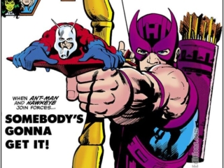 Avengers #223 cover; pencils, Ed Hannigan; inks, Klaus Janson, Ant-Man, Hawkeye; Somebody&rsquo;s Gonna Get It