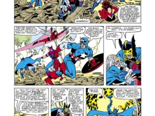 Avengers #226, pg. 17; pencils, Greg LaRocque; inks, Chic Stone, Black Knight, Amergin