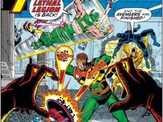 Avengers #164 cover; pencils, George P&eacute;rez; Lethal Legion