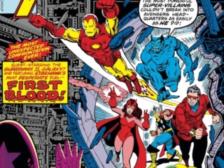 Avengers #168 cover; pencils, George P&eacute;rez; inks, Terry Austin