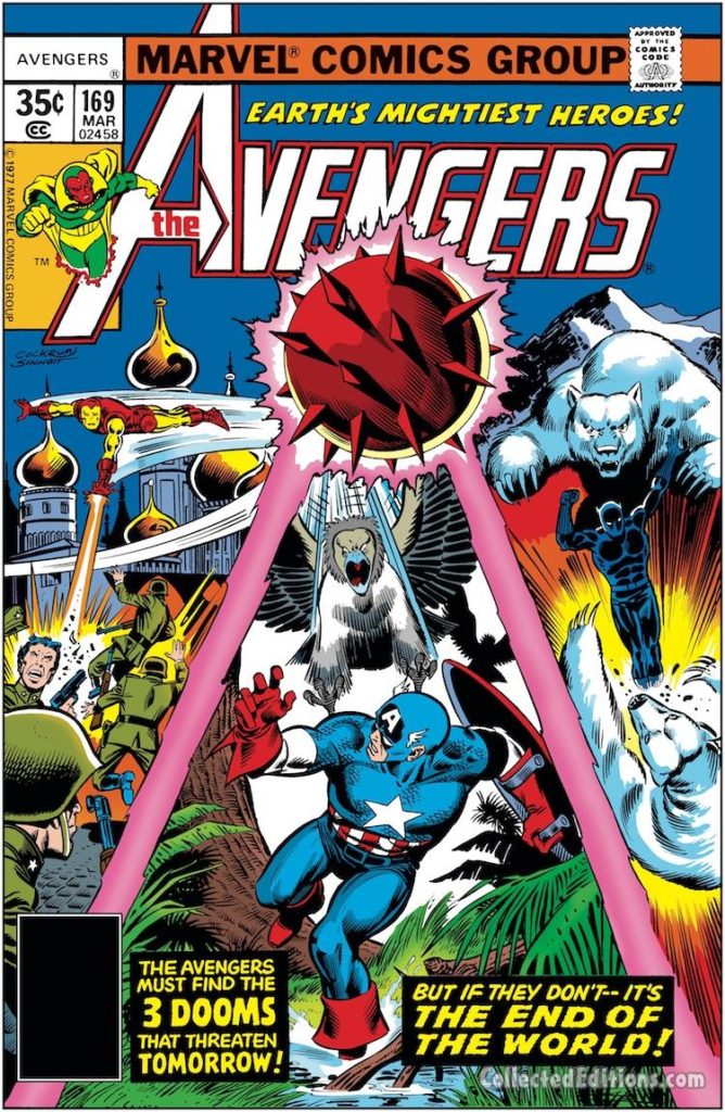 Avengers #169 cover; pencils, Dave Cockrum; inks, Joe Sinnott
