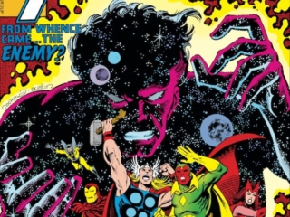Avengers #175 cover; pencils, Dave Cockrum; inks, Terry Austin; The Korvac Saga