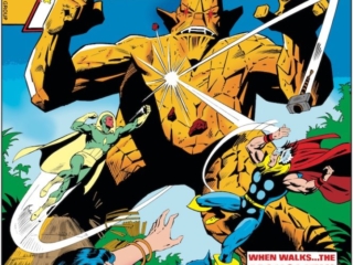 Avengers #180 cover; pencils, Rich Buckler; inks, Dan Adkins; The Monolith