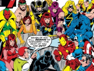 Avengers #181 cover; pencils, George P&eacute;rez; inks, Terry Austin; The Old Order Changeth, Henry Peter Gyrich