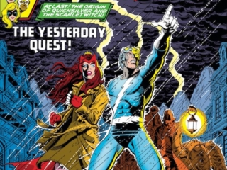 Avengers #185 cover; pencils, George P&eacute;rez; inks, Terry Austin; Yesterday Quest, Scarlet Witch, Quicksilver