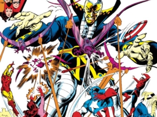 Avengers #204 cover; pencils, Bob Budiansky; Yellow Claw
