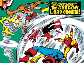 Avengers #207 cover; pencils, Gene Colan; The Shadow Lord