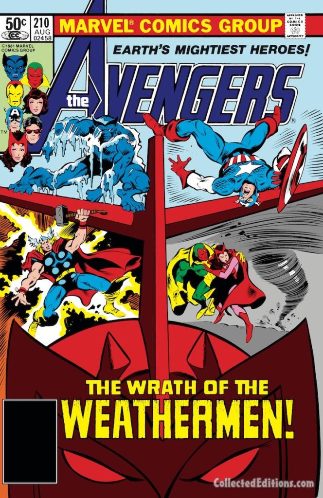 Avengers #210 cover; pencils, Gene Colan; inks, Dan Green