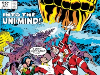 Avengers #247 cover; pencils, Al Milgrom; Eternals