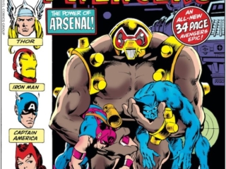 Avengers Annual #9 cover; pencils, Don Newton; Arsenal