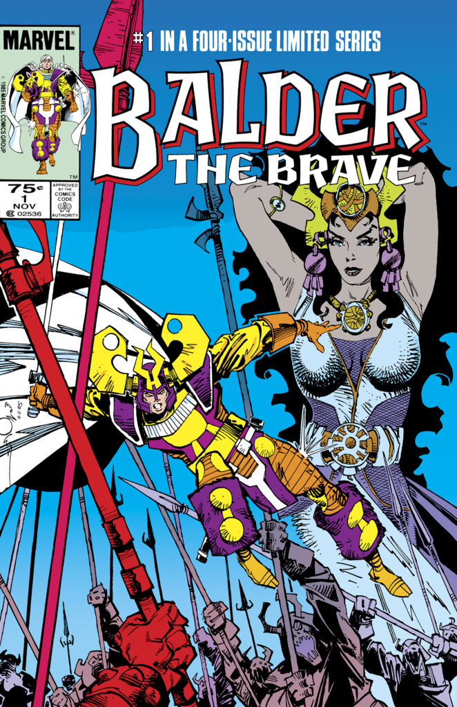 Balder the Brave #1 cover; pencils and inks, Walter Simonson