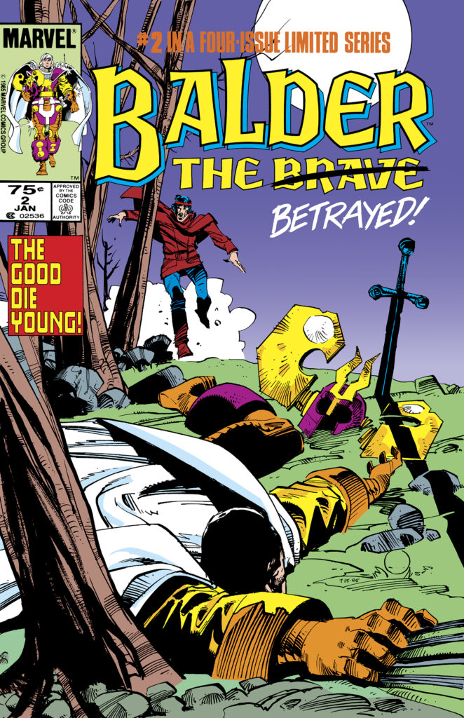 Balder the Brave #2 cover; pencils and inks, Walter Simonson