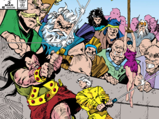 Balder the Brave #3 cover; pencils and inks, Walter Simonson