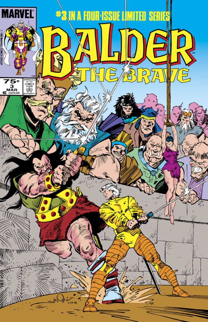 Balder the Brave #3 cover; pencils and inks, Walter Simonson