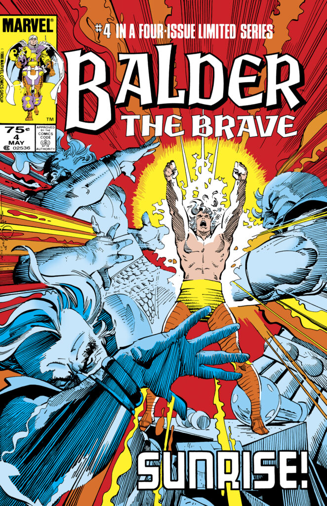Balder the Brave #4 cover; pencils and inks, Walter Simonson