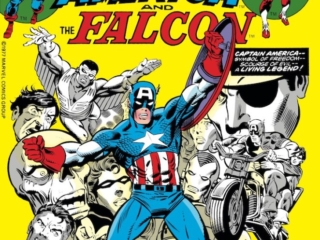 Captain America #215 cover; pencils, Gil Kane; inks, Joe Sinnott; The Falcon