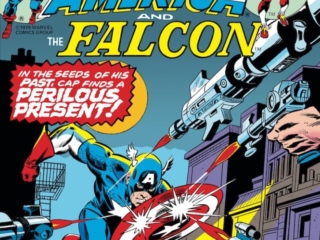 Captain America #221 cover; pencils, Gil Kane; The Falcon