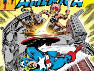 Captain America #223 cover; pencils, John Byrne; Animus/The Falcon