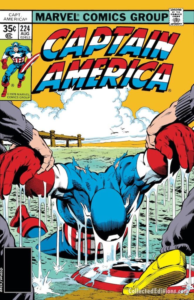 Captain America #224 cover; pencils, Mike Zeck; The Falcon