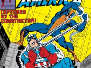 Captain America #228 cover; pencils, Ron Wilson; The Constrictor