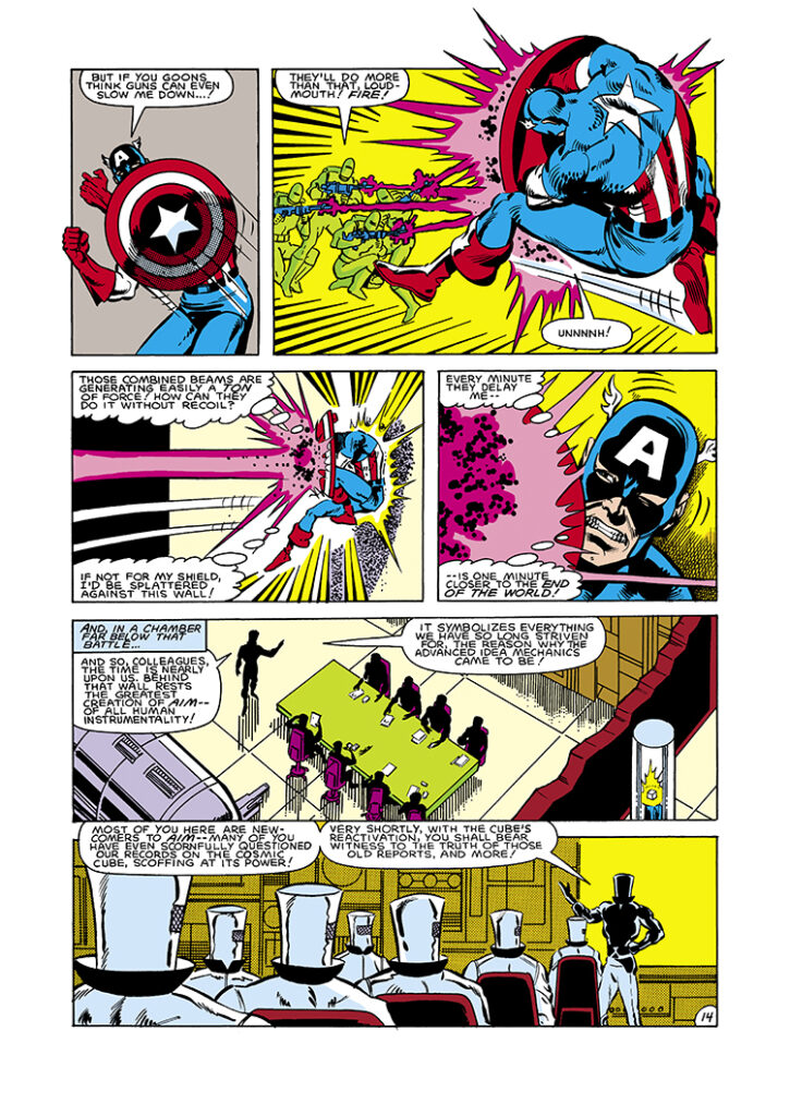 Captain America Annual #7, pg. 14; pencils, Brian Postman; inks, Kim DeMulder; AIM