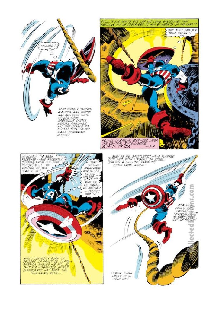 Captain America #256, pg. 8; pencils, Gene Colan; inks, Dave Simons