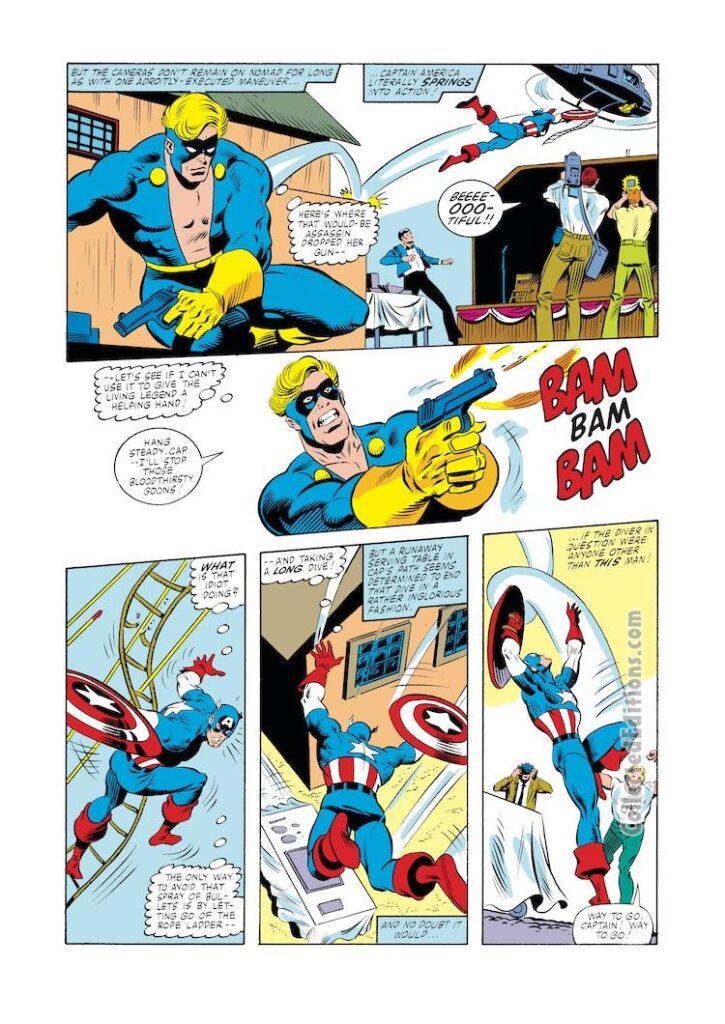 Captain America #261, pg. 20; pencils, Mike Zeck; inks, Chic Stone; Nomad, first appearance, Eddie Ferberl
