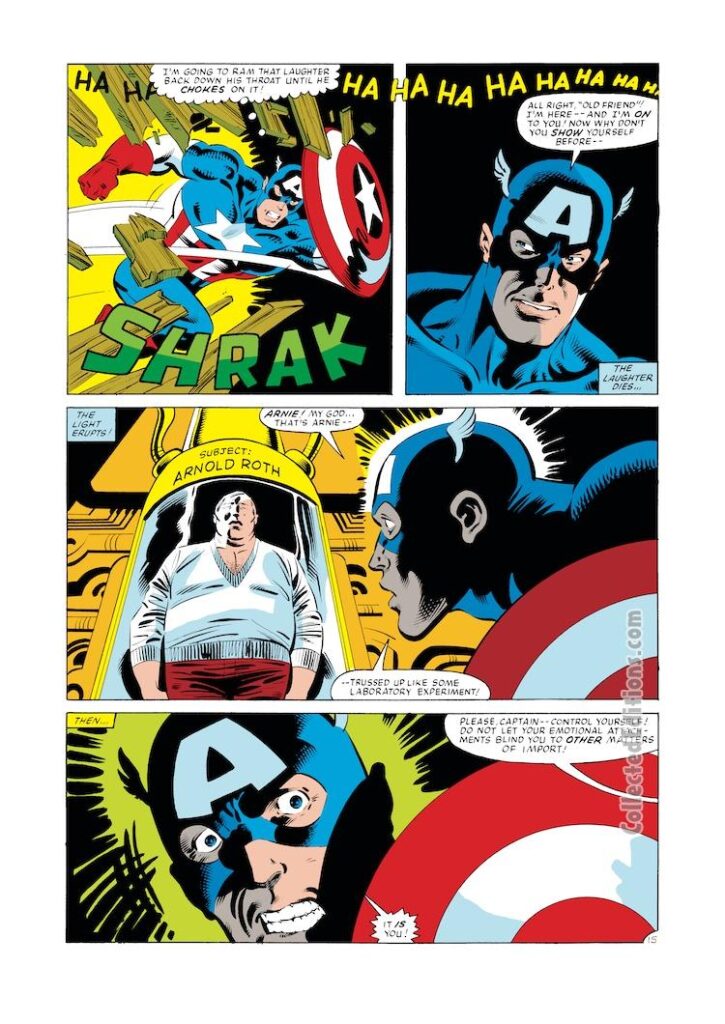 Captain America #276, pg. 15; pencils, Mike Zeck; inks, John Beatty, Arnie Arnold Roth