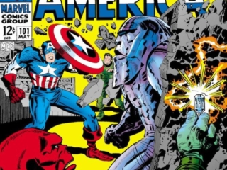 Captain America #101 cover; pencils, Jack Kirby; inks, Syd Shores; alterations, John Romita Sr.; When Wakes the Sleeper, Red Skull