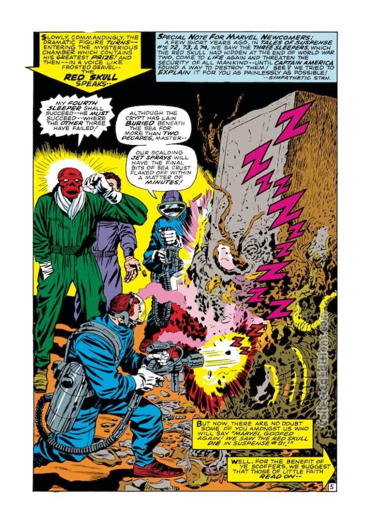 Captain America #101, pg. 5; pencils, Jack Kirby; inks, Syd Shores; Red Skull