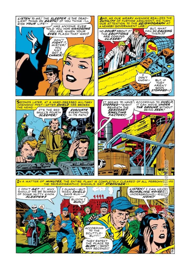 Captain America #102, pg. 8; pencils, Jack Kirby; inks, Syd Shores; Sharon Carter, Agent 13