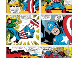 Captain America #104, pg. 17; pencils, Jack Kirby; inks, Dan Adkins