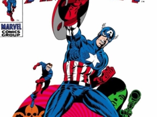Captain America #111 cover; pencils and inks, Jim Steranko; Hydra, Madame Hydra, Hail Hydra, Bucky Barnes