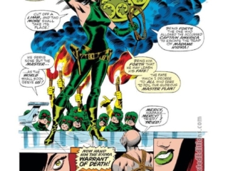 Captain America #111, pg. 5; pencils, Jim Steranko; inks, Joe Sinnott; Hail Hydra, Madame Hydra