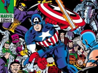 Captain America #112 cover; pencils, Jack Kirby; inks, Frank Giacoia; Album Issue